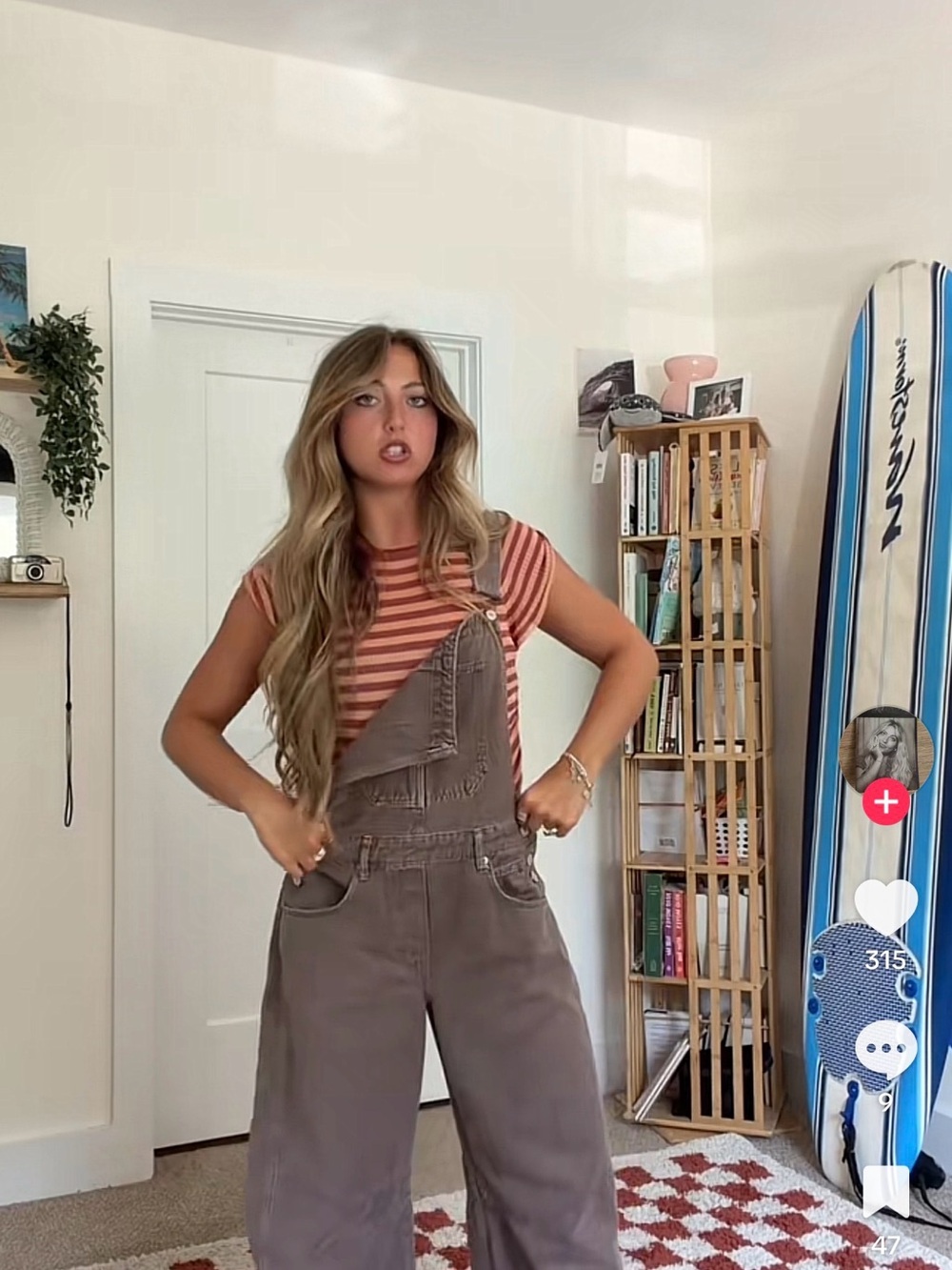 We the free “lucky you” barrel overalls - Picture 5 of 6